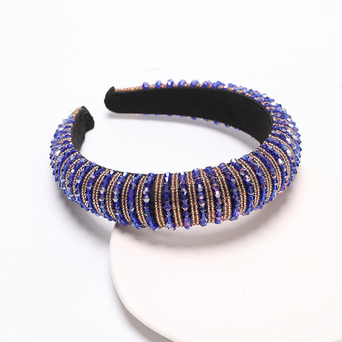 Wholesale Color Rhinestone Baroque Headband JDC-HD-AH008 Headband 爱鸿 Borland Wholesale Jewelry JoyasDeChina Joyas De China
