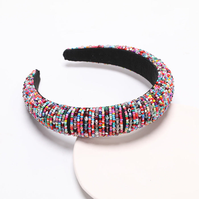 Wholesale Color Rhinestone Baroque Headband JDC-HD-AH008 Headband 爱鸿 Colorful Wholesale Jewelry JoyasDeChina Joyas De China