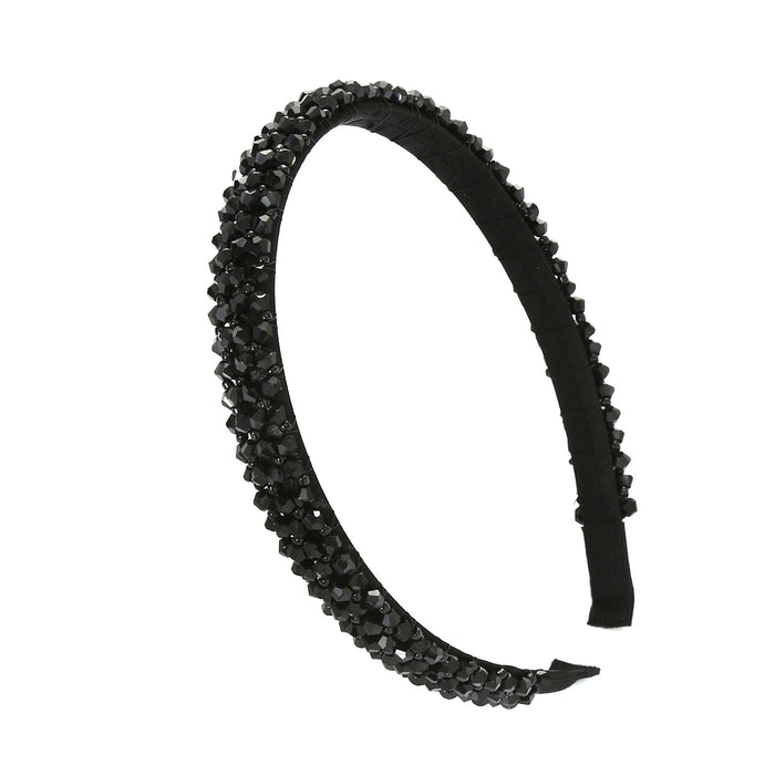 Wholesale Color Rhinestone Baroque Headband JDC-HD-AH009 Headband 爱鸿 black Wholesale Jewelry JoyasDeChina Joyas De China