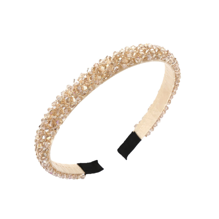Wholesale Color Rhinestone Baroque Headband JDC-HD-AH009 Headband 爱鸿 champagne Wholesale Jewelry JoyasDeChina Joyas De China