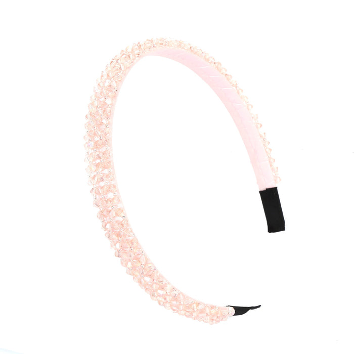 Wholesale Color Rhinestone Baroque Headband JDC-HD-AH009 Headband 爱鸿 Pink Wholesale Jewelry JoyasDeChina Joyas De China