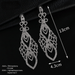 Wholesale Color Rhinestone Crystal Long Large Earrings JDC-ES-ZHONGW018 Earrings 众薇 Wholesale Jewelry JoyasDeChina Joyas De China