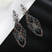 Wholesale Color Rhinestone Crystal Long Large Earrings JDC-ES-ZHONGW018 Earrings 众薇 Wholesale Jewelry JoyasDeChina Joyas De China