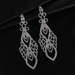 Wholesale Color Rhinestone Crystal Long Large Earrings JDC-ES-ZHONGW018 Earrings 众薇 Wholesale Jewelry JoyasDeChina Joyas De China