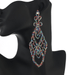 Wholesale Color Rhinestone Crystal Long Large Earrings JDC-ES-ZHONGW018 Earrings 众薇 Wholesale Jewelry JoyasDeChina Joyas De China