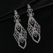 Wholesale Color Rhinestone Crystal Long Large Earrings JDC-ES-ZHONGW018 Earrings 众薇 Wholesale Jewelry JoyasDeChina Joyas De China