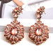 Wholesale Color Rhinestone Flower Shape Electroplating Alloy Earrings JDC-ES-SK030 Earrings 深刻 color Wholesale Jewelry JoyasDeChina Joyas De China