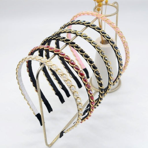 Wholesale color rhinestone headband JDC-HD-Yul001 Headband 雨灵 Wholesale Jewelry JoyasDeChina Joyas De China