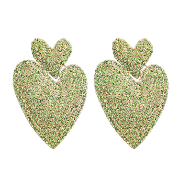Wholesale Color Rhinestone Love Multilayer Alloy Boho Earrings JDC-ES-JL939 Earrings 氿乐 Wholesale Jewelry JoyasDeChina Joyas De China