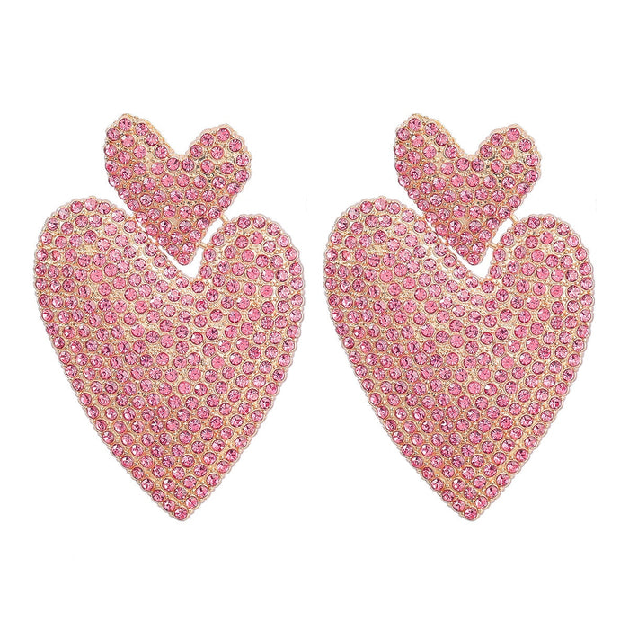 Wholesale Color Rhinestone Love Multilayer Alloy Boho Earrings JDC-ES-JL939 Earrings 氿乐 Wholesale Jewelry JoyasDeChina Joyas De China