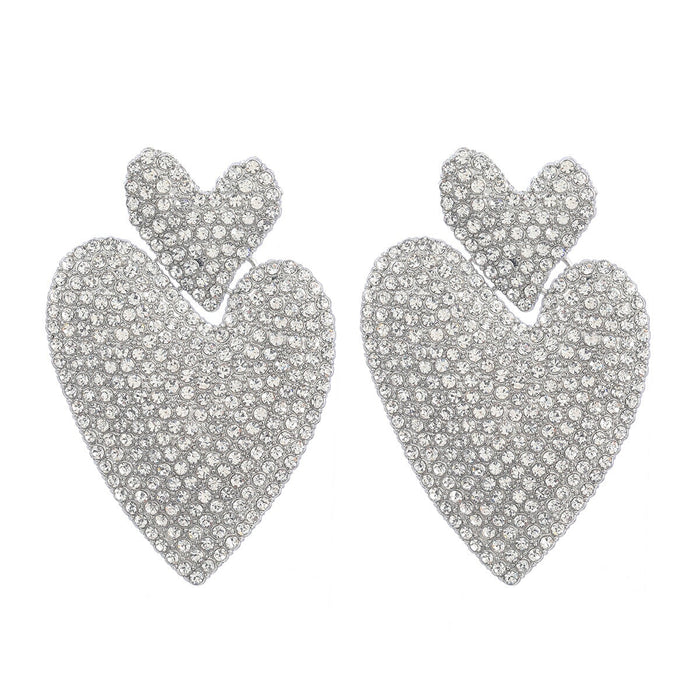 Wholesale Color Rhinestone Love Multilayer Alloy Boho Earrings JDC-ES-JL939 Earrings 氿乐 white Wholesale Jewelry JoyasDeChina Joyas De China