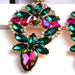 Wholesale Color Rhinestone Plating Alloy Earrings JDC-ES-SK034 Earrings 深刻 Wholesale Jewelry JoyasDeChina Joyas De China