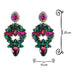 Wholesale Color Rhinestone Plating Alloy Earrings JDC-ES-SK034 Earrings 深刻 Wholesale Jewelry JoyasDeChina Joyas De China