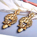 Wholesale Color Rhinestone Plating Alloy Earrings JDC-ES-SK034 Earrings 深刻 Wholesale Jewelry JoyasDeChina Joyas De China