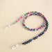 Bulk Jewelry Wholesale color rice beads English letter mask lanyard JDC-MC-HW016 Wholesale factory from China YIWU China