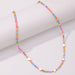 Wholesale color rice beads love short mushroom rice bead neck chain JDC-NE-YinH004 Necklaces 颖皓 Wholesale Jewelry JoyasDeChina Joyas De China