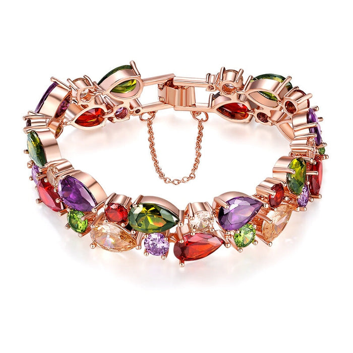 Wholesale color rose gold zircon bracelet MOQ≥2 JDC-BT-Kas004 Bracelet 卡诗 Wholesale Jewelry JoyasDeChina Joyas De China