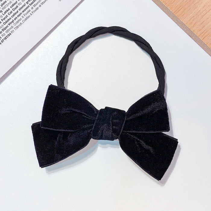 Wholesale color rubber hair rope JDC-HS-i404 Hair Scrunchies 溪南 black Wholesale Jewelry JoyasDeChina Joyas De China