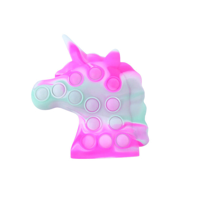 Wholesale color silicone Unicorn gadgets toy (F)JDC-FT-SZQL004 fidgets toy JoyasDeChina pink purple Wholesale Jewelry JoyasDeChina Joyas De China