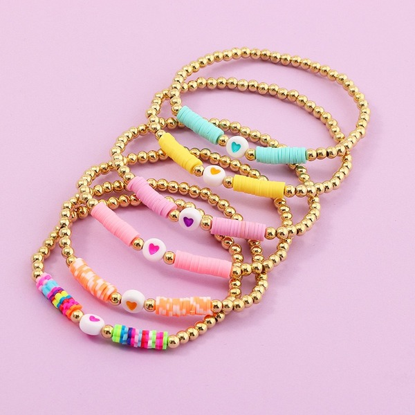 Bulk Jewelry Wholesale color soft ceramic shell bracelets JDC-BT-e023 Wholesale factory from China YIWU China