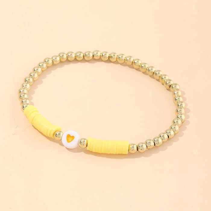 Bulk Jewelry Wholesale color soft ceramic shell bracelets JDC-BT-e023 Wholesale factory from China YIWU China