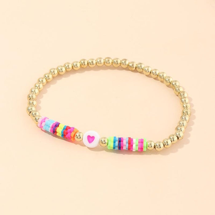 Bulk Jewelry Wholesale color soft ceramic shell bracelets JDC-BT-e023 Wholesale factory from China YIWU China
