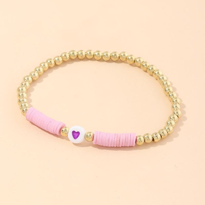 Bulk Jewelry Wholesale color soft ceramic shell bracelets JDC-BT-e023 Wholesale factory from China YIWU China
