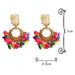 Wholesale Color Stone Plating Alloy Earrings JDC-ES-SK029 Earrings 深刻 Wholesale Jewelry JoyasDeChina Joyas De China
