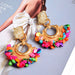 Wholesale Color Stone Plating Alloy Earrings JDC-ES-SK029 Earrings 深刻 Wholesale Jewelry JoyasDeChina Joyas De China