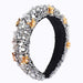 Wholesale Colored Boho Style Crystal Headband JDC-HD-Yangq003 Headband 艳茜 gray Wholesale Jewelry JoyasDeChina Joyas De China
