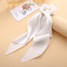 Bulk Jewelry Wholesale colored cloth knotted ribbon satin large intestine circle ponytail tied hair JDC-HS-F301 Wholesale factory from China YIWU China