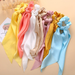Bulk Jewelry Wholesale colored cloth knotted ribbon satin large intestine circle ponytail tied hair JDC-HS-F301 Wholesale factory from China YIWU China
