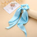 Bulk Jewelry Wholesale colored cloth knotted ribbon satin large intestine circle ponytail tied hair JDC-HS-F301 Wholesale factory from China YIWU China