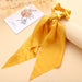 Bulk Jewelry Wholesale colored cloth knotted ribbon satin large intestine circle ponytail tied hair JDC-HS-F301 Wholesale factory from China YIWU China