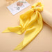 Bulk Jewelry Wholesale colored cloth knotted ribbon satin large intestine circle ponytail tied hair JDC-HS-F301 Wholesale factory from China YIWU China