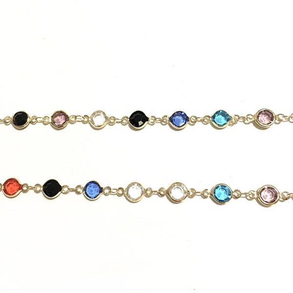 Bulk Jewelry Wholesale colored glass beads handmade glasses chain  JDC-MC-HW015 Wholesale factory from China YIWU China