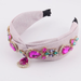 Bulk Jewelry Wholesale colored metal smooth silk bright cloth with diamond gem hairband JDC-HD-JB015 Wholesale factory from China YIWU China