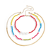 Bulk Jewelry Wholesale colored metal special-shaped imitation pearl handmade necklace JDC-NE-KunJ053 Wholesale factory from China YIWU China