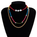 Bulk Jewelry Wholesale colored metal special-shaped imitation pearl handmade necklace JDC-NE-KunJ053 Wholesale factory from China YIWU China