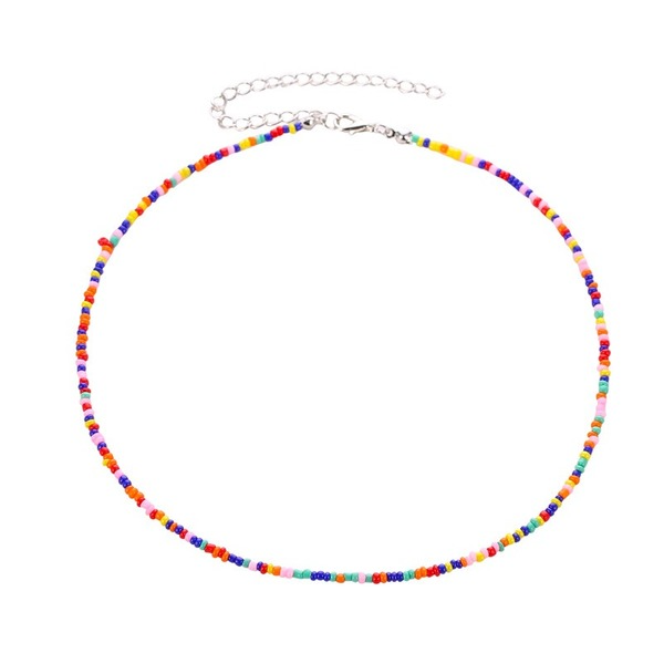 Bulk Jewelry Wholesale colored milli beaded beaded necklace JDC-NE-A317 Wholesale factory from China YIWU China