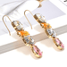 Wholesale Colored Rhinestone Metal Earrings JDC-ES-SK038 Earrings 深刻 Wholesale Jewelry JoyasDeChina Joyas De China