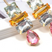 Wholesale Colored Rhinestone Metal Earrings JDC-ES-SK038 Earrings 深刻 Wholesale Jewelry JoyasDeChina Joyas De China