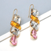 Wholesale Colored Rhinestone Metal Earrings JDC-ES-SK038 Earrings 深刻 Wholesale Jewelry JoyasDeChina Joyas De China