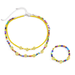 Bulk Jewelry Wholesale colored rice beads colored smiley face rice bead necklace JDC-NE-KunJ036 Wholesale factory from China YIWU China