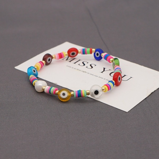 Bulk Jewelry Wholesale Colored Soft Pottery Eye Beads Pearl Bracelet JDC-gbh357 Wholesale factory from China YIWU China
