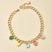Bulk Jewelry Wholesale colorful alloy thick chain butterfly necklace JDC-NE-C029 Wholesale factory from China YIWU China