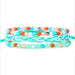Wholesale colorful bead bracelet waterproof wax thread braided bracelet three-piece set JDC-BT-Yiye010 Bracelet 益烨 6 Wholesale Jewelry JoyasDeChina Joyas De China
