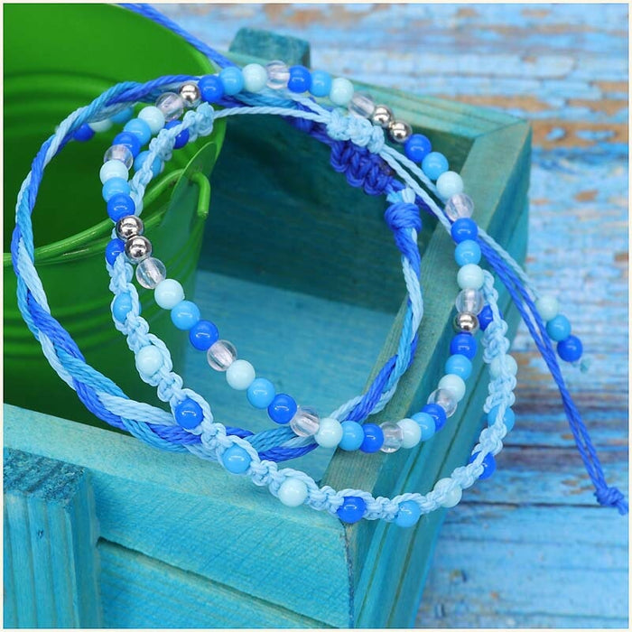 Wholesale colorful bead bracelet waterproof wax thread braided bracelet three-piece set JDC-BT-Yiye010 Bracelet 益烨 Wholesale Jewelry JoyasDeChina Joyas De China