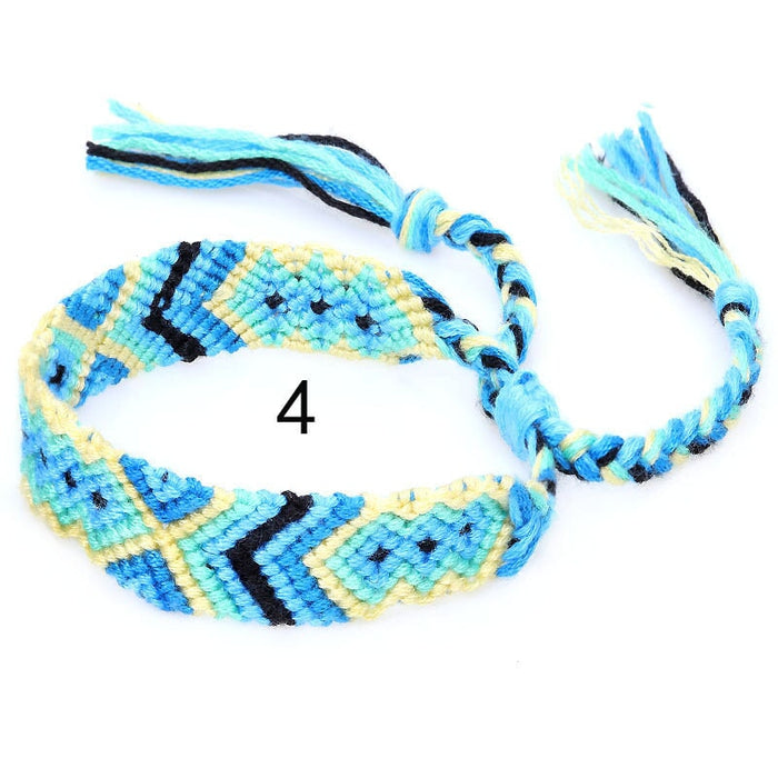 Wholesale Colorful Cotton Thread Friendship Hand Woven Bracelet JDC-BT-Yiye004 Bracelet 益烨 Wholesale Jewelry JoyasDeChina Joyas De China