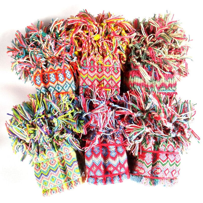 Wholesale Colorful Cotton Thread Friendship Hand Woven Bracelet JDC-BT-Yiye004 Bracelet 益烨 Wholesale Jewelry JoyasDeChina Joyas De China